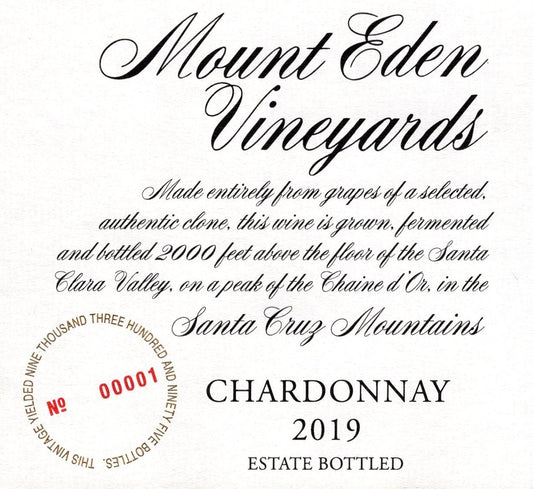 Mount Eden Vineyards Estate Chardonnay