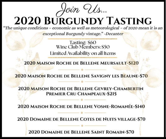 2020 Burgundy Tasting