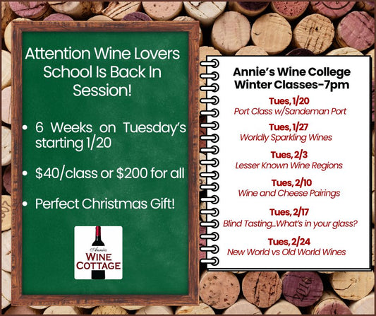 Annies Wine College 2/3: Lesser Known Wine Regions