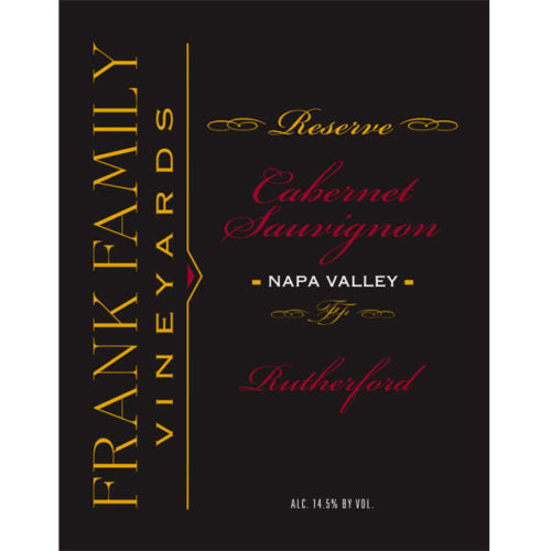 Frank Family Vineyards Rutherford Reserve Cabernet Sauvignon